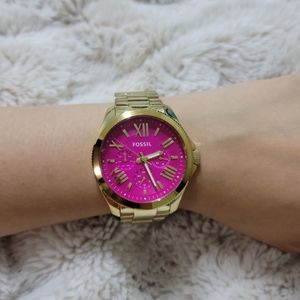 Fossil Gold Stainless Steel Mutlifuction Watch